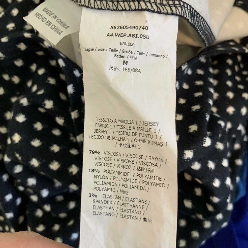 Weekend Max Mara Dress Sheath Blue Viscose Stretch - Picture 8 of 8